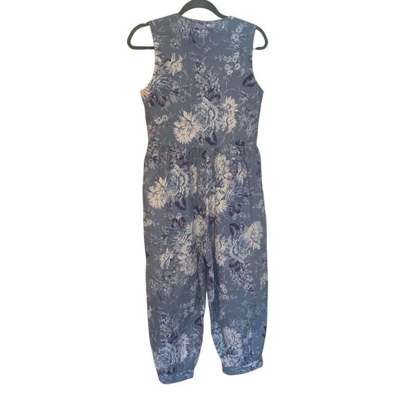 Laura Ashley Vintage Floral Cotton Jumpsuit - Picture 4 of 12